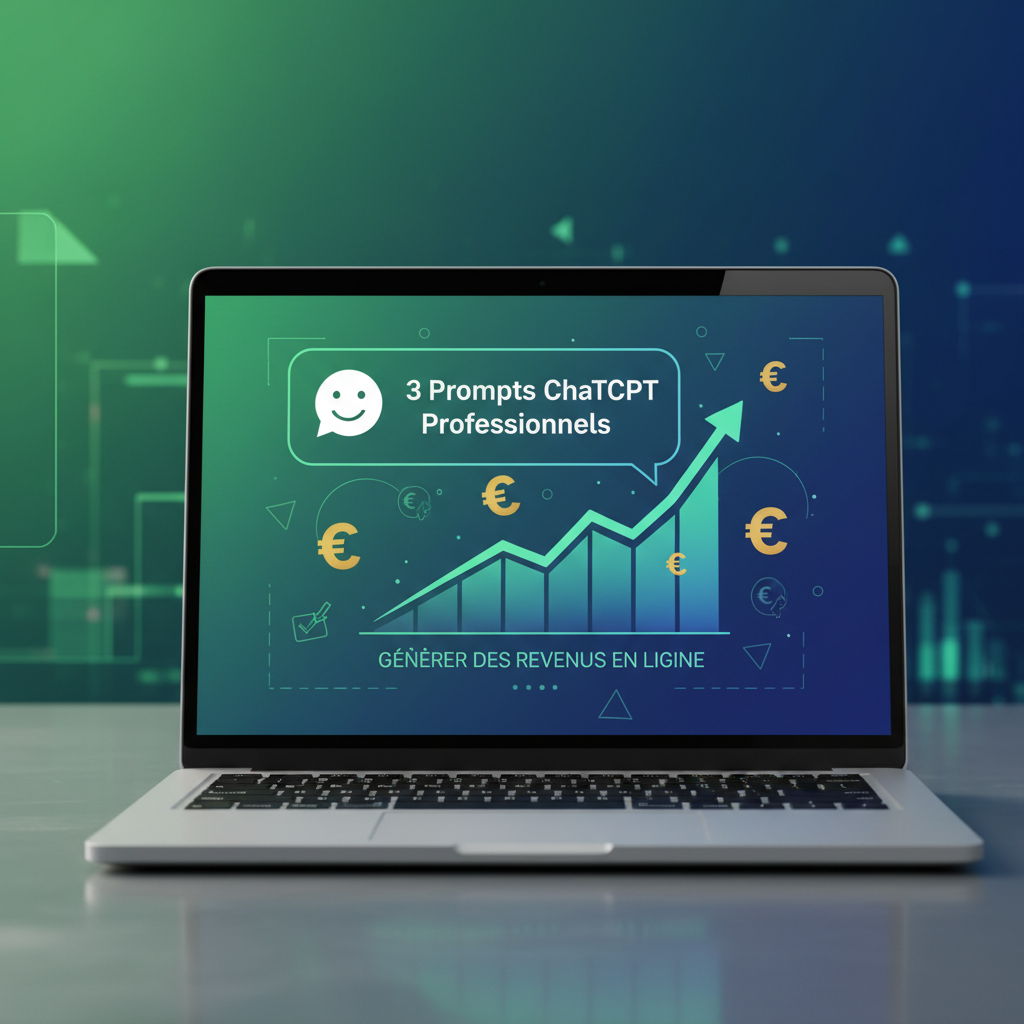 🚀 3 Prompts ChatGPT pour Créer une Source de Revenus en Ligne Même Débutant - PromptCash 